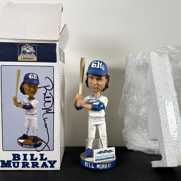 Bill Murray Autographed Grays Harbor Loggers Goldklang Group Bobble Head Figure - Picture 7 of 16